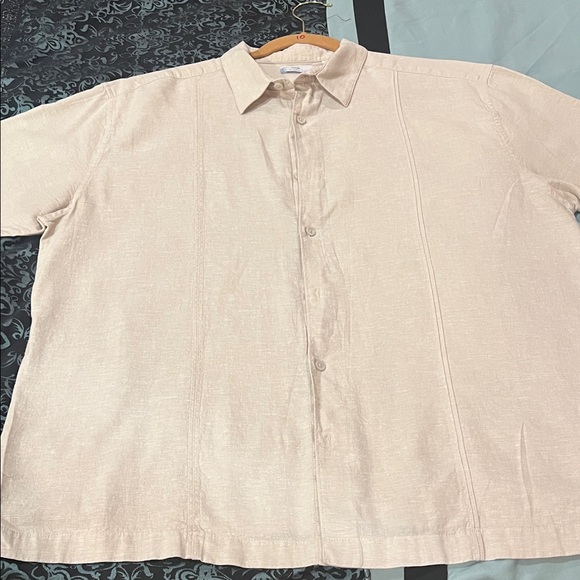 CAFE LUNA MENS Beige Button-Up Shirt, excellent choice and condition. Size XL - Picture 1 of 8